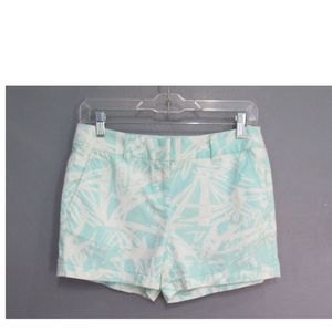 NEW LOFT 4" Short Aqua & White Shorts Size 00